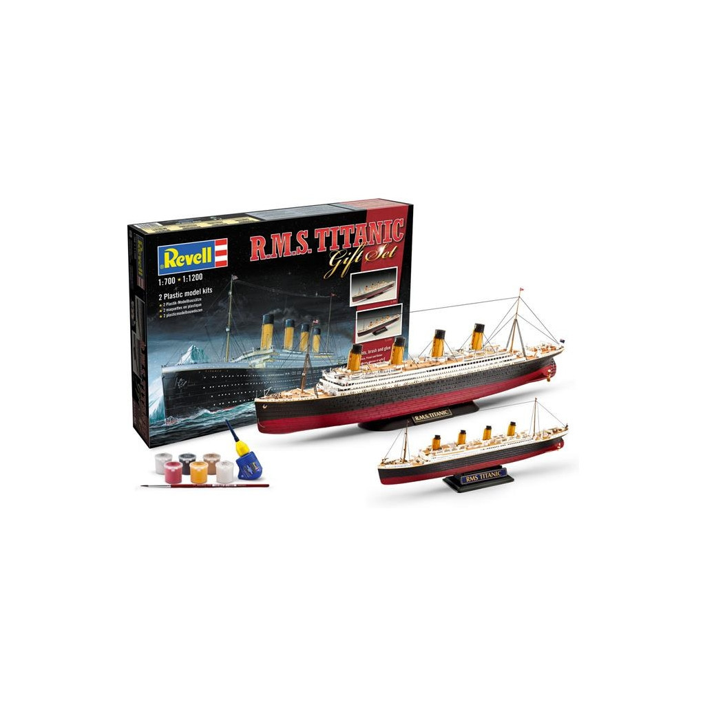 Збірна модель Revell Корабель Титанік подарунковий набір рівень 4 1:700 та 1:1200 (RVL-05727) - зображення 2
