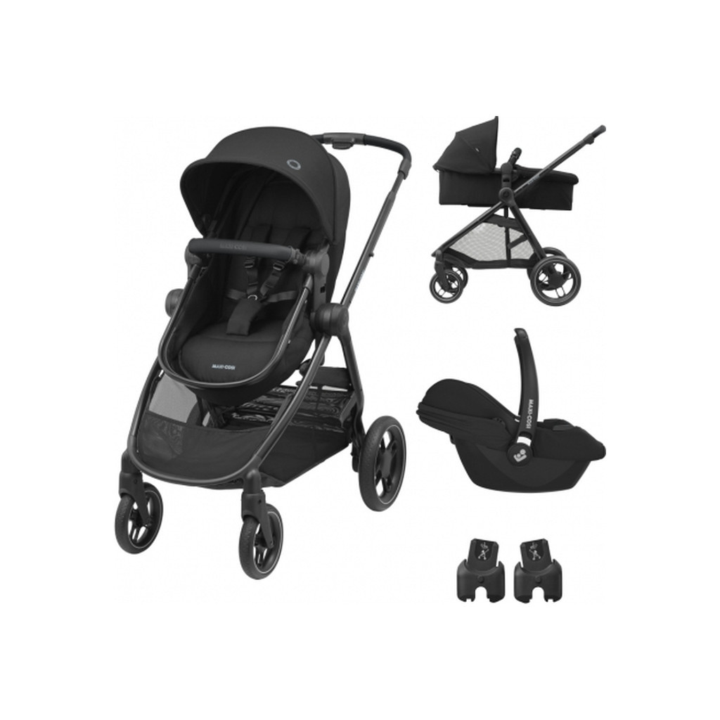 Коляска Maxi-Cosi 3 в 1 Zelia Duo (Essential Black) (1930672110) - зображення 1