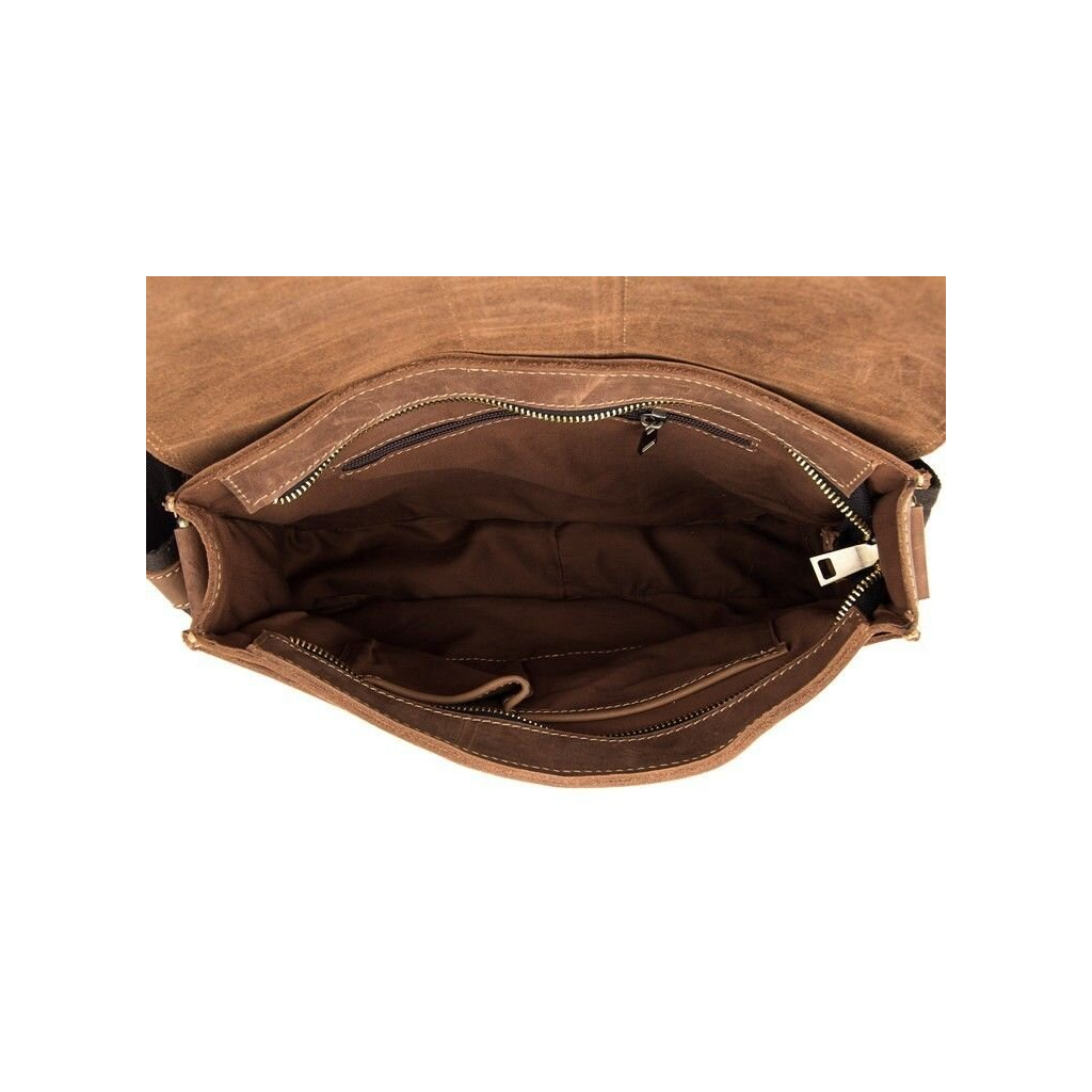 Сумка Vintage У вінтажному стилі Коричнева (14231) - зображення 9