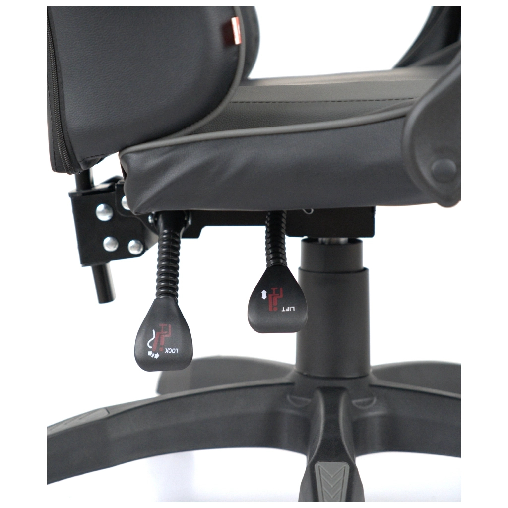 Крісло ігрове Аклас Бешкет ANF підліткове Чорний (PU-чорний/сірий) (00160338) - зображення 10