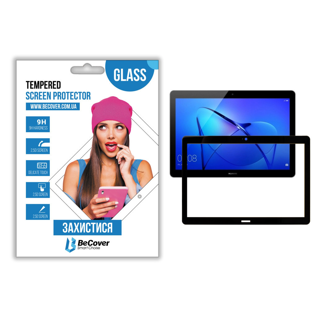 Скло захисне BeCover HUAWEI MediaPad T3 10 Black (703746) - зображення 1