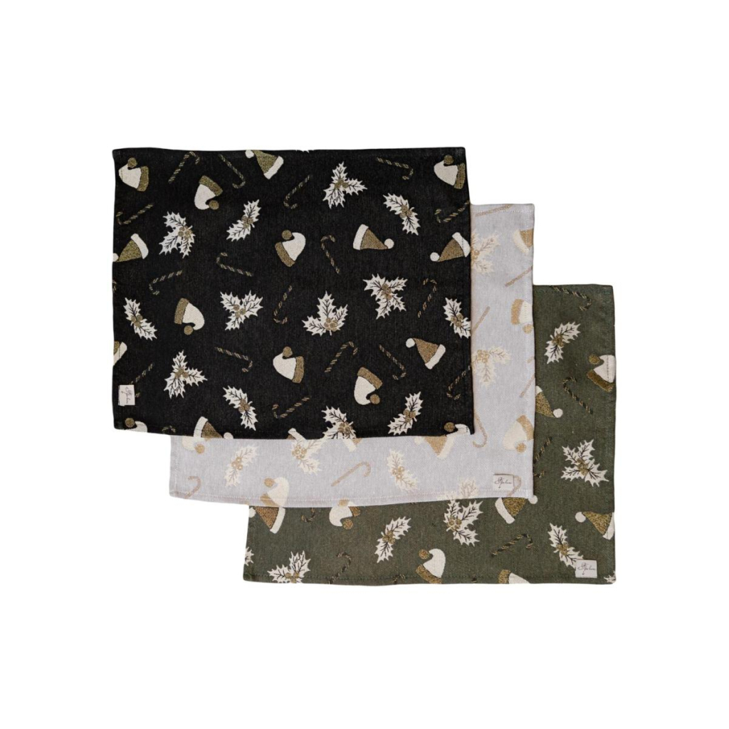 Серветка на стіл Прованс Шапочки на чорному 35х45 см (036448) - зображення 2