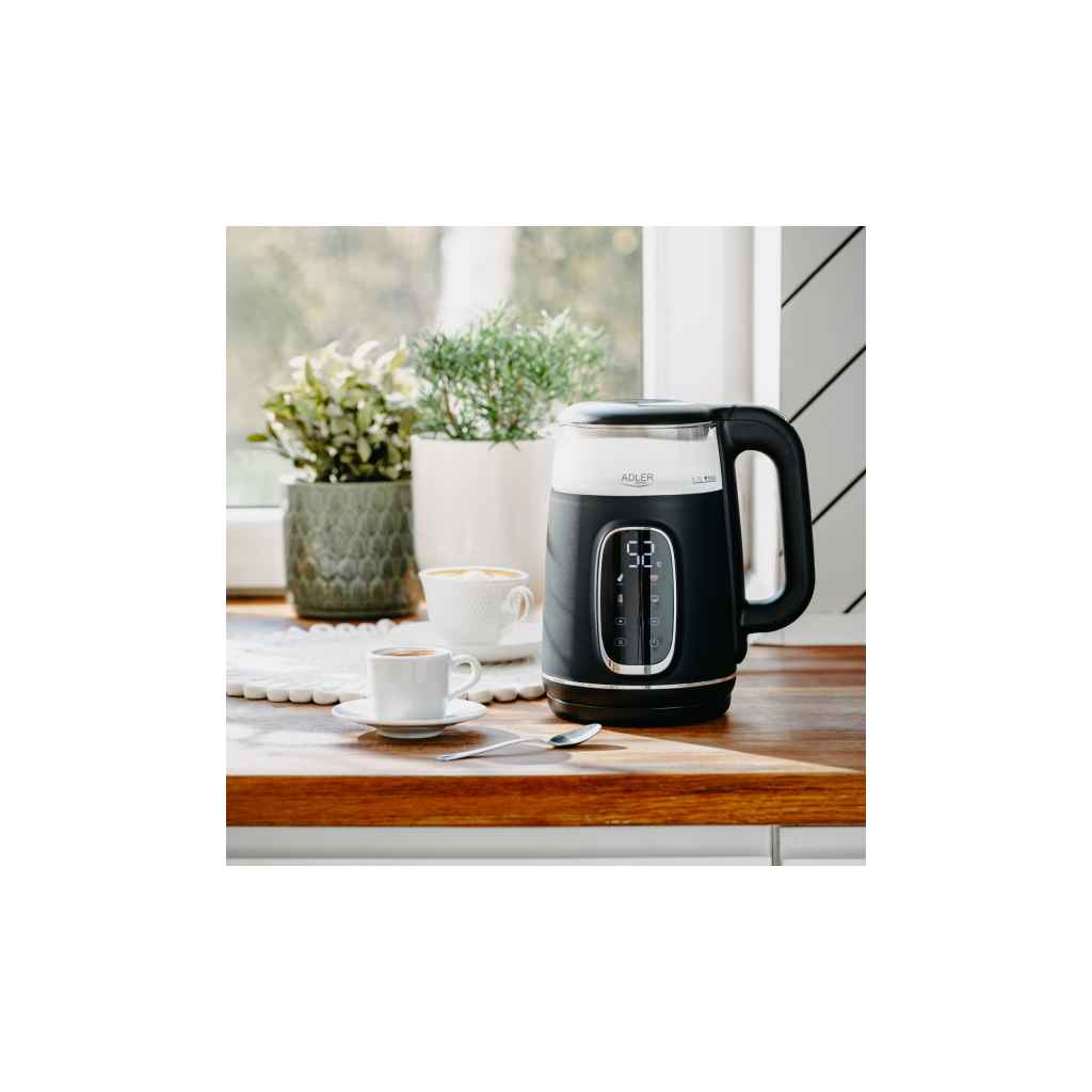 Електрочайник Adler AD 1305 black silver - зображення 8