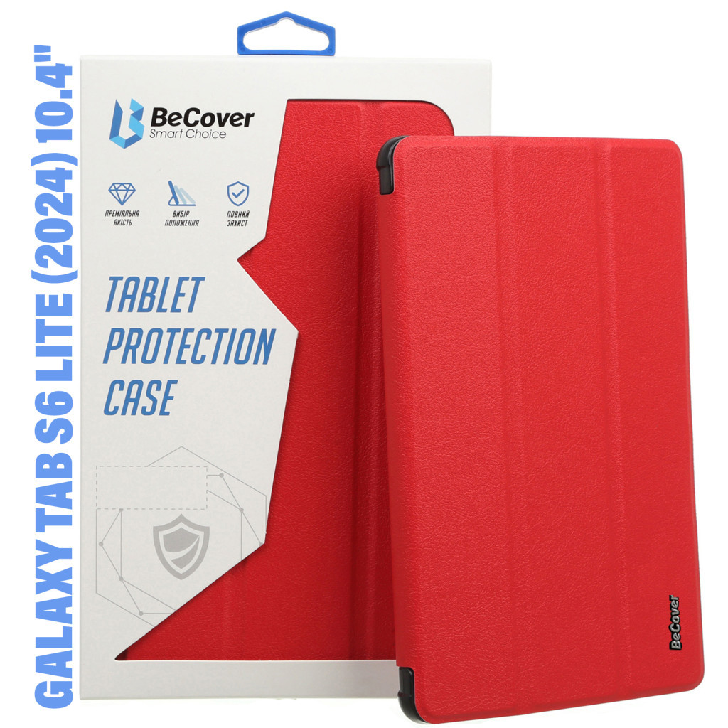 Чохол до планшета BeCover Smart Case Samsung Tab S6 Lite (2024) 10.4" P620/P625/P627 Red (710817) - зображення 1