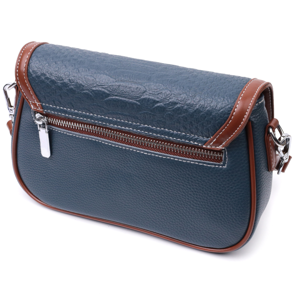 Сумка Vintage З натуральної шкіри Синя (22622) - зображення 2