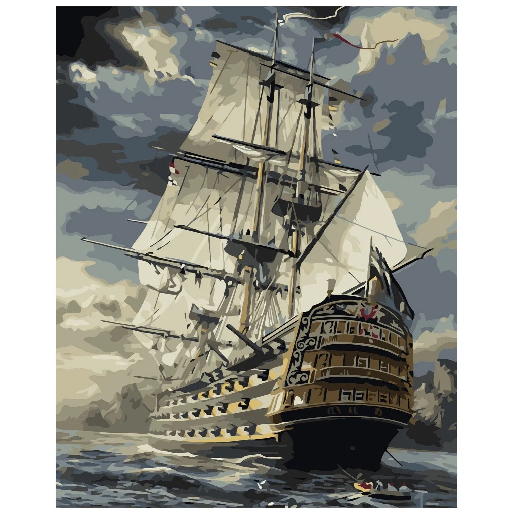 Картина по номерам Strateg Величний корабель VA-0884 40х50 см (4820220565839) - зображення 1