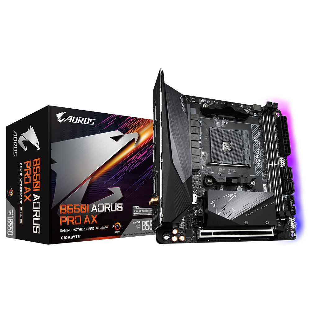 Материнська плата GIGABYTE B550I AORUS PRO AX - зображення 2