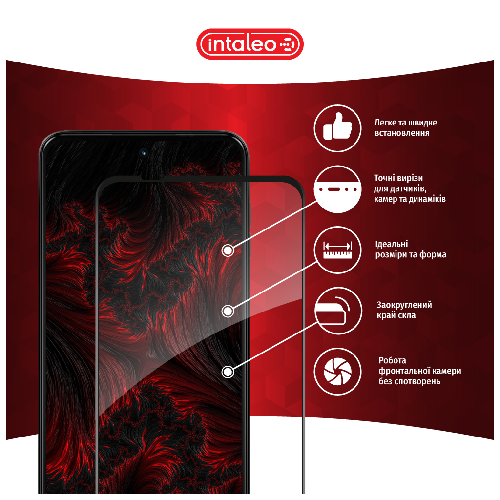 Скло захисне Intaleo Full Glue MOTO G14 Black (1283126577772) - зображення 3