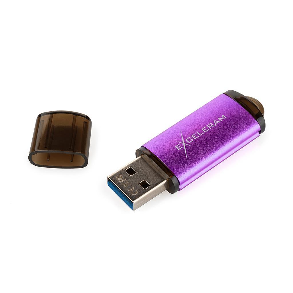 USB флеш накопичувач eXceleram 128GB A3 Series Purple USB 3.1 Gen 1 (EXA3U3PU128) - зображення 6