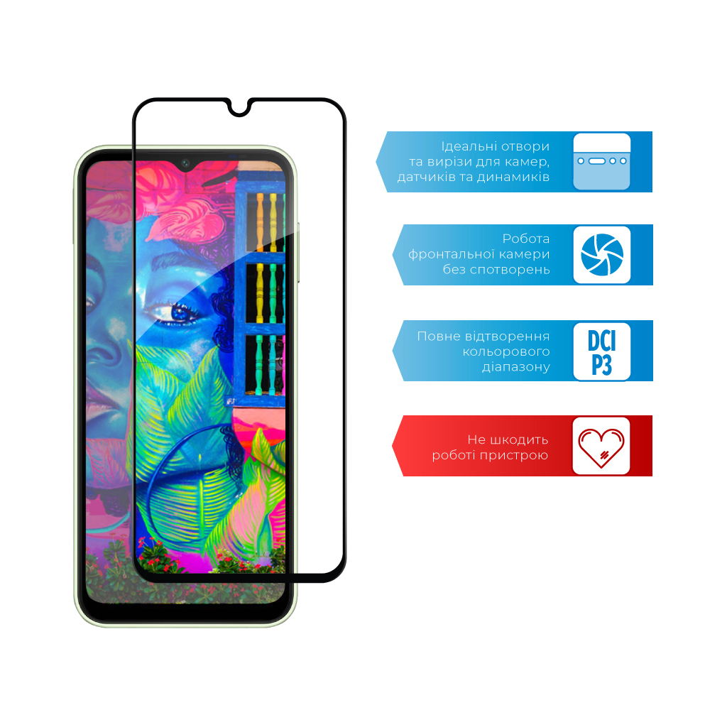 Скло захисне ACCLAB Full Glue Samsung A14 (1283126559747) - зображення 5