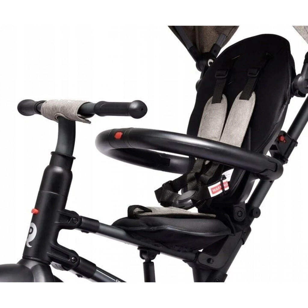 Дитячий велосипед QPlay Rito Rubber Grey складаний триколісний (S380-10GreyRubber) - изображение 3