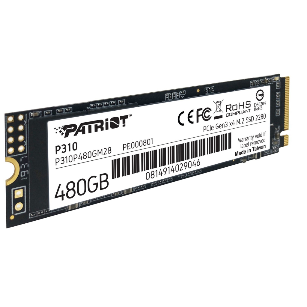 Накопичувач SSD M.2 2280 480GB Patriot (P310P480GM28) - зображення 2