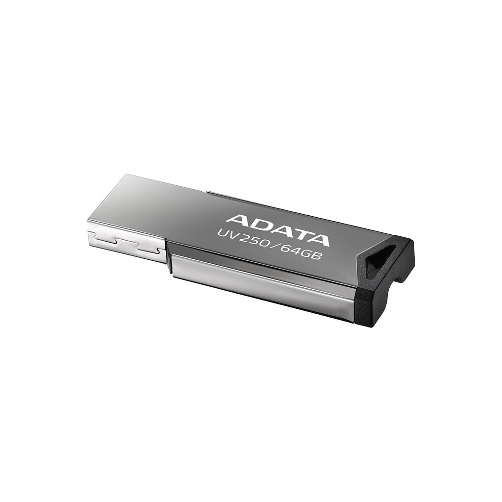 USB флеш накопичувач ADATA 64GB AUV 250 Black USB 2.0 (AUV250-64G-RBK) - зображення 2