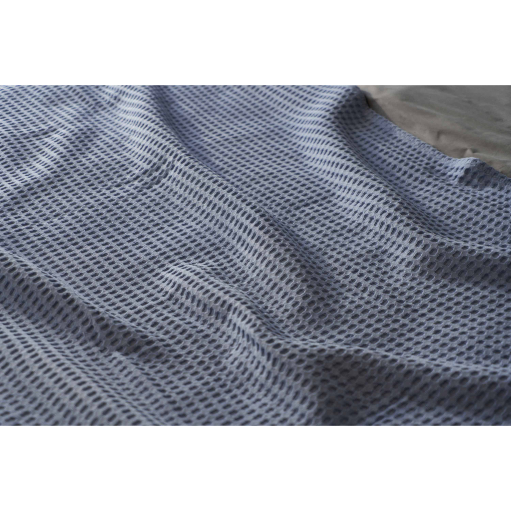 Плед Ardesto Pique 100% бавовна блакитний 160х230 см (ART0816PB) - зображення 6