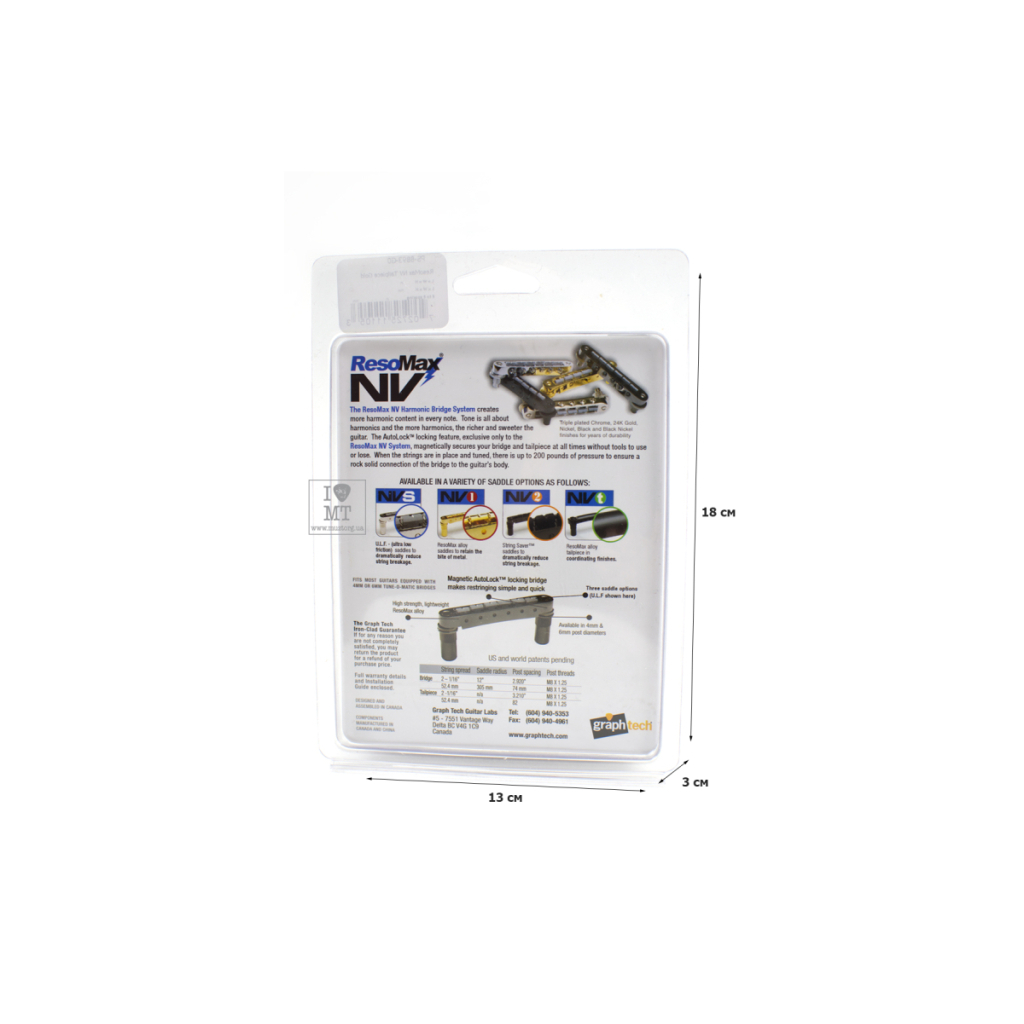 Бридж для гітари Graph Tech PS-8863-G0 (230587) - зображення 10