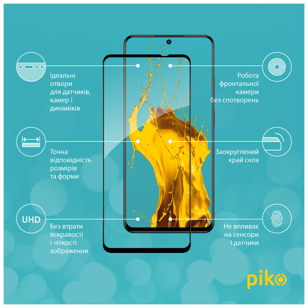 Скло захисне Piko Full Glue Realme 13 5G Black (1283126607608) - зображення 2
