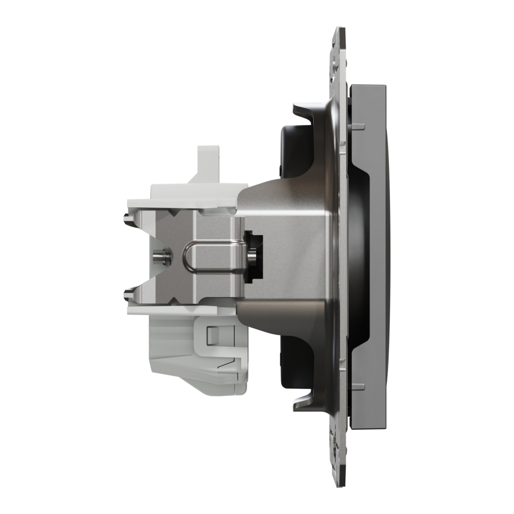 Розетка Schneider Electric ASFORA без заземлення антрацит (EPH3000171) - изображение 3