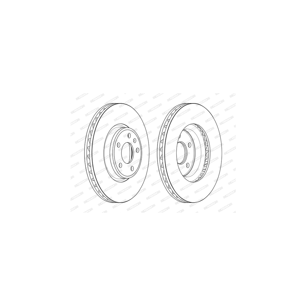 Гальмівний диск FERODO DDF2596C-1 - зображення 1