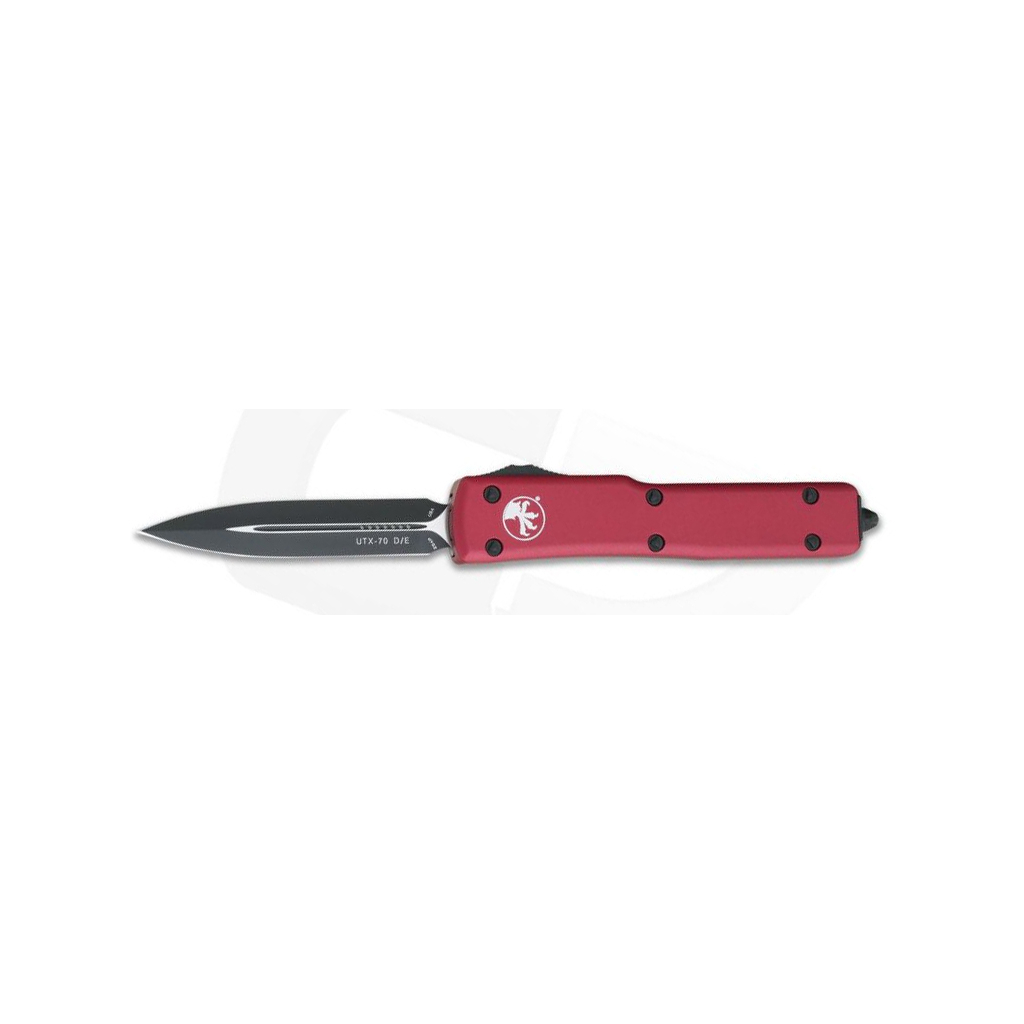 Ніж Microtech UTX-70 Double Edge Red Black Blade (147-1RD) - зображення 1