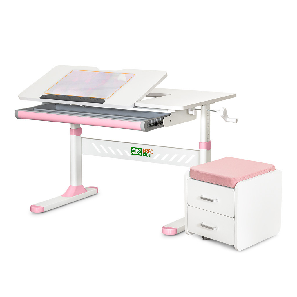 Парта ErgoKids (S) TH-310 (парта+тумба) (TH-310 + BD C3_PINK) - зображення 1