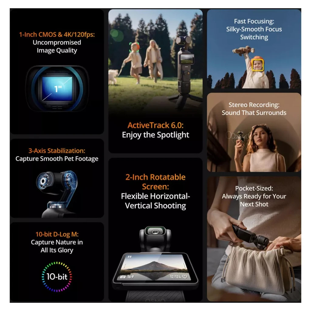 Стедікам DJI Osmo Pocket 3 Creator Combo (CP.OS.00000302.01 / 02) - изображение 10