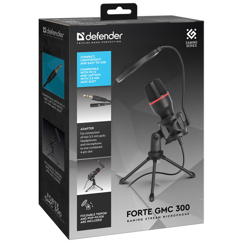 Микрофон Defender Forte GMC 300 3,5 мм 1.5 м (64630) - изображение 10