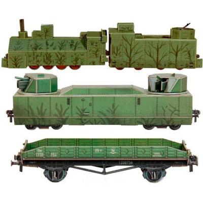 Збірна модель Умная бумага Бронепотяг (307) - зображення 3