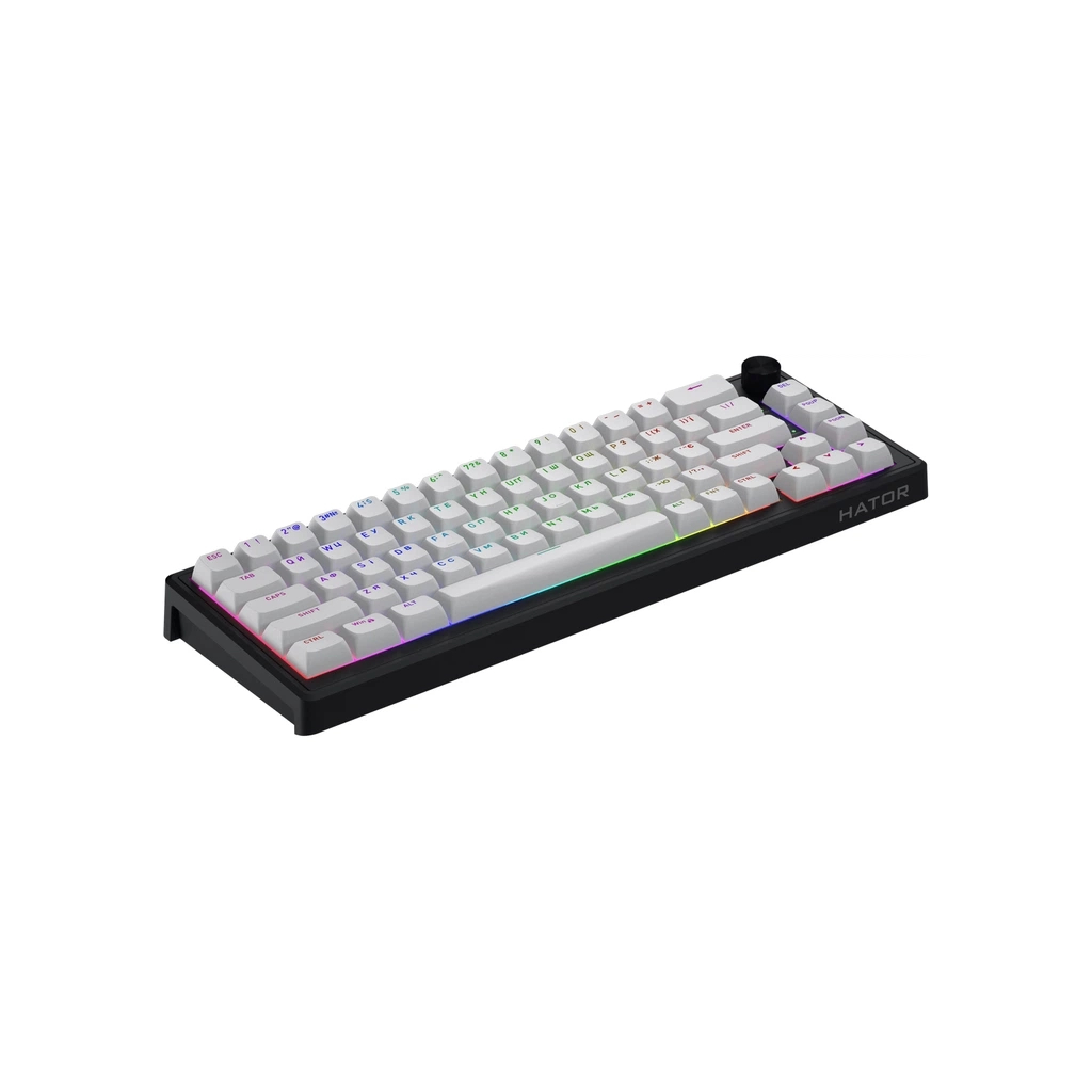 Клавіатура Hator Skyfall 65 MAG ULTRA 8K Aurum Ice RGB USB UA Black/White (HTK1860UA) - зображення 4