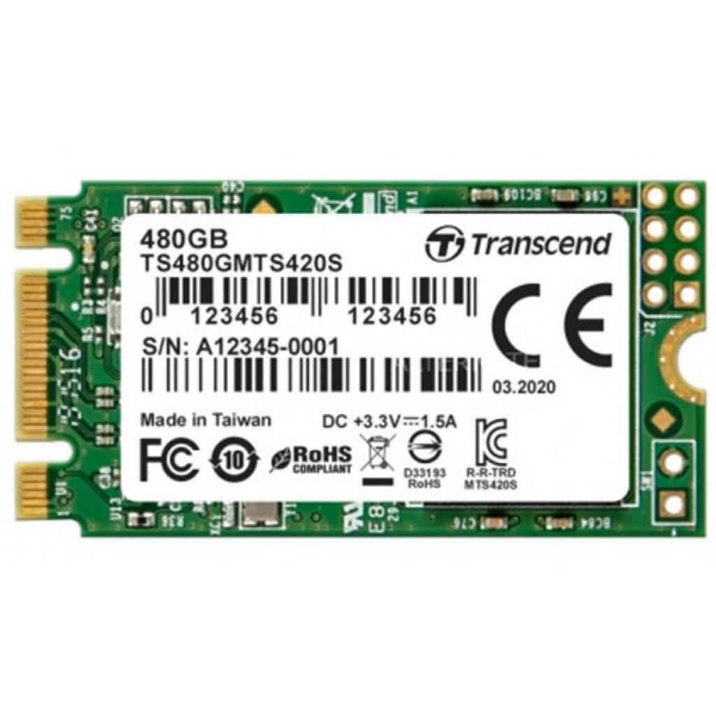 Накопичувач SSD M.2 2242 480GB Transcend (TS480GMTS420S) - зображення 1