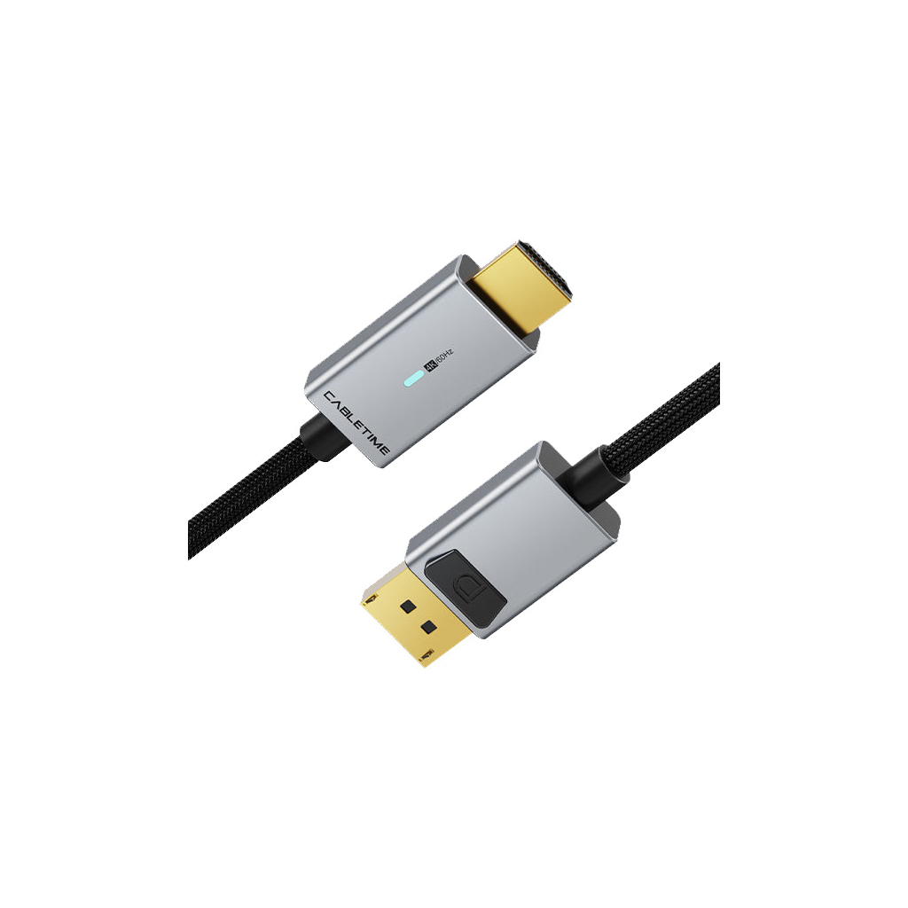 Кабель мультимедійний DisplayPort M to HDMI M 3.0m 4K60Hz Cabletime (CA915330) - зображення 1
