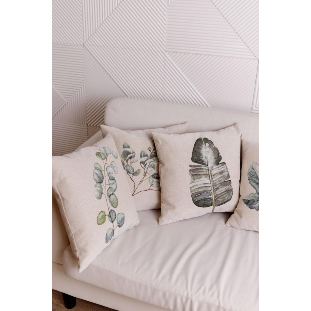 Подушка Прованс гобеленова декоративна Herbal Евкаліпт 45х45 см (035496) - зображення 3