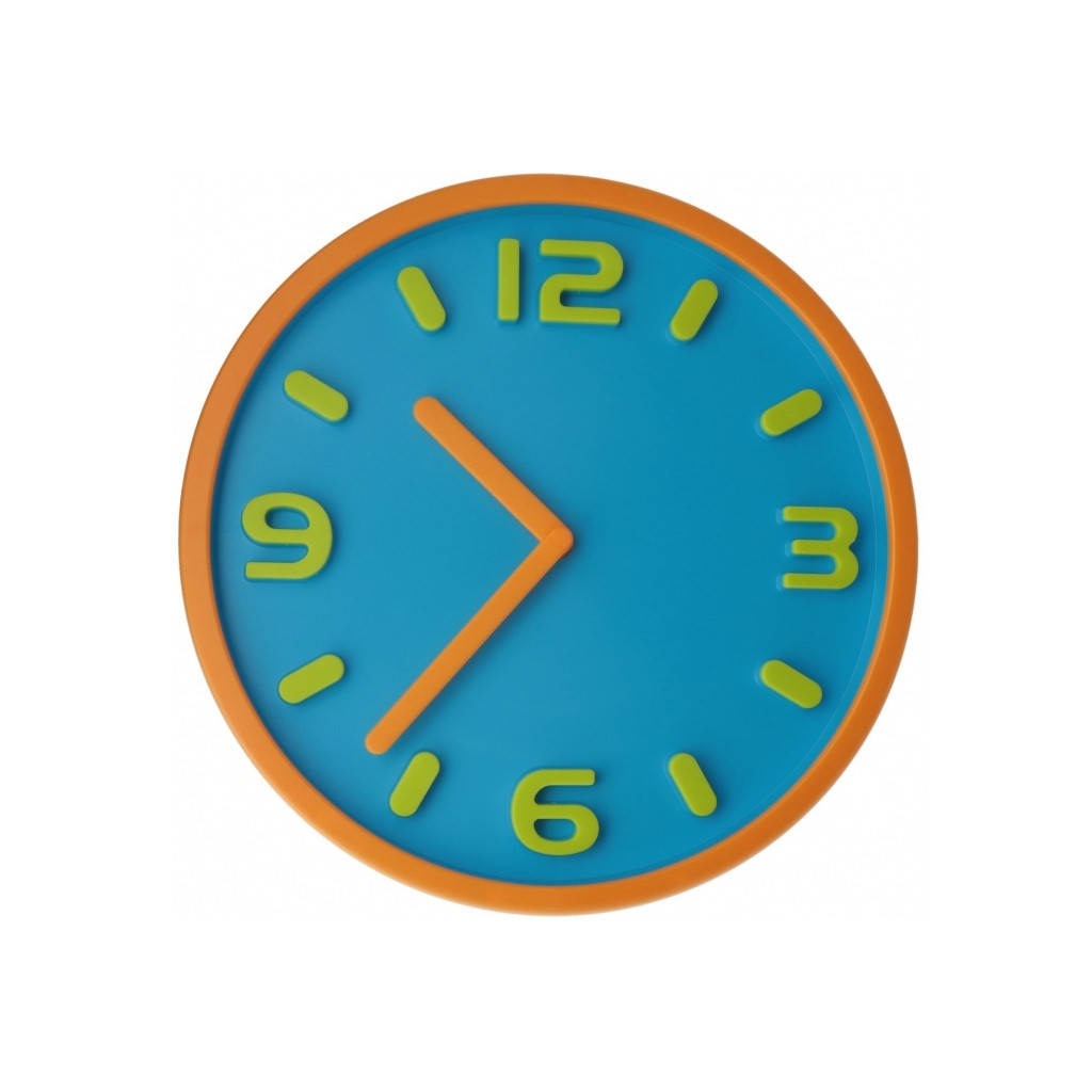 Настінний годинник Optima Magic пластиковий, блакитний (O52099) - зображення 1