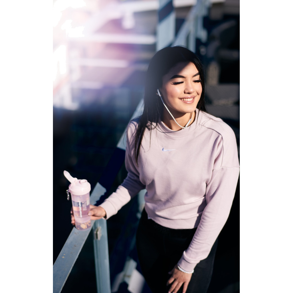 Шейкер спортивний SmartShake Slim 500ml Cotton Pink (10252501) - изображение 4