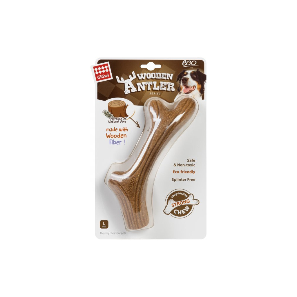 Іграшка для собак GiGwi Wooden Antler Ріг жувальний L (2343) - зображення 2