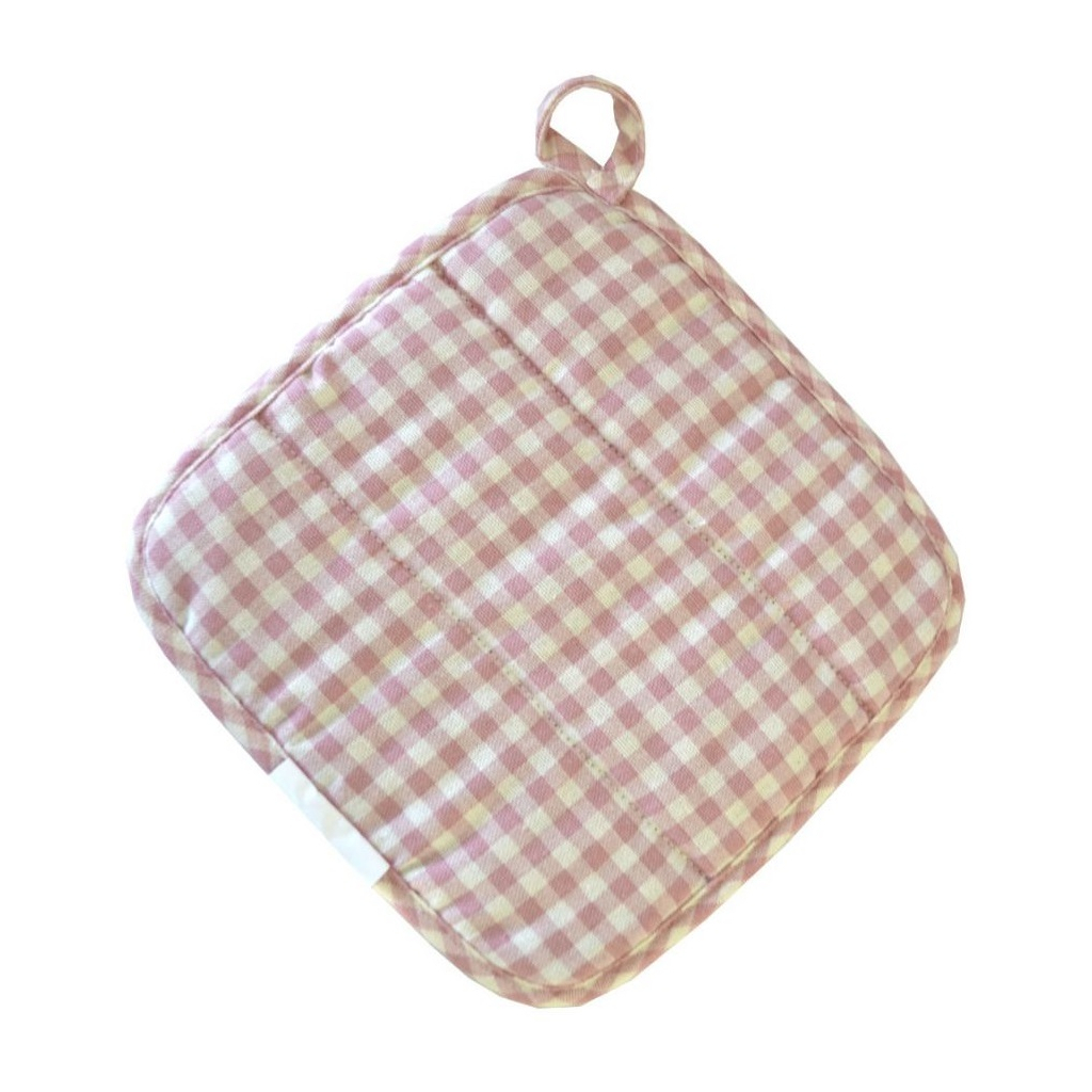 Кухонна прихватка Прованс Bella Троянди/Рожева клiтинка 25х25 см (4823093416772) - изображение 2