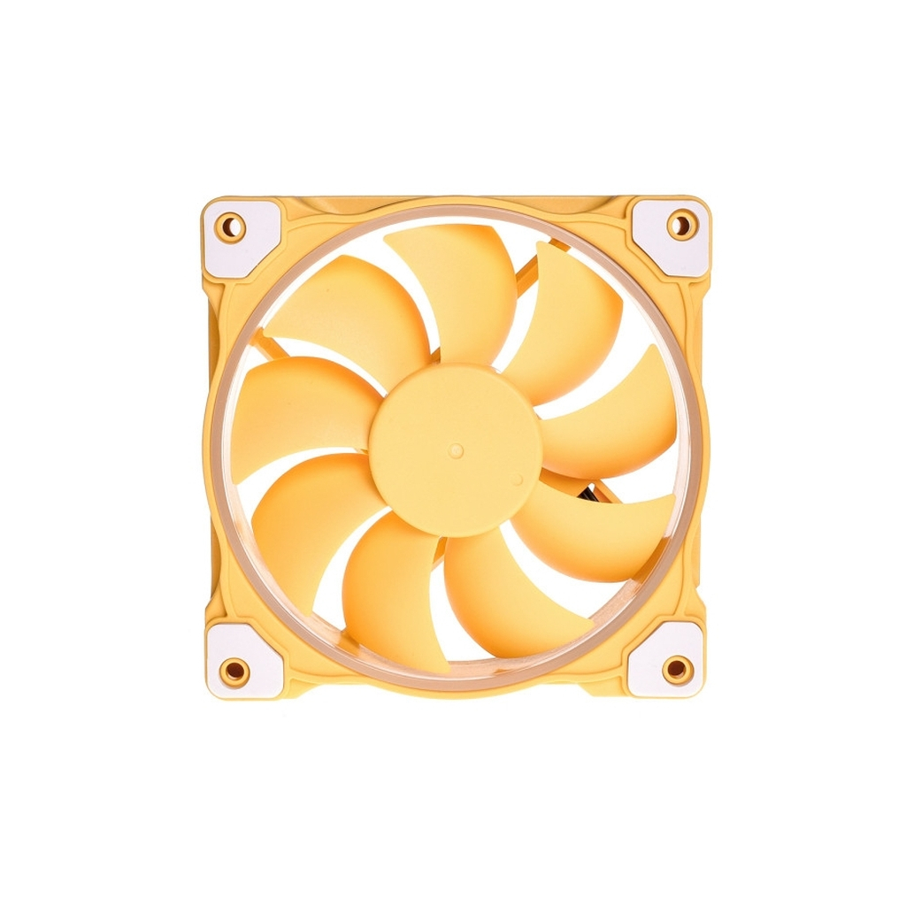 Кулер до корпусу ID-Cooling ZF-12025-Lemon Yellow - зображення 1