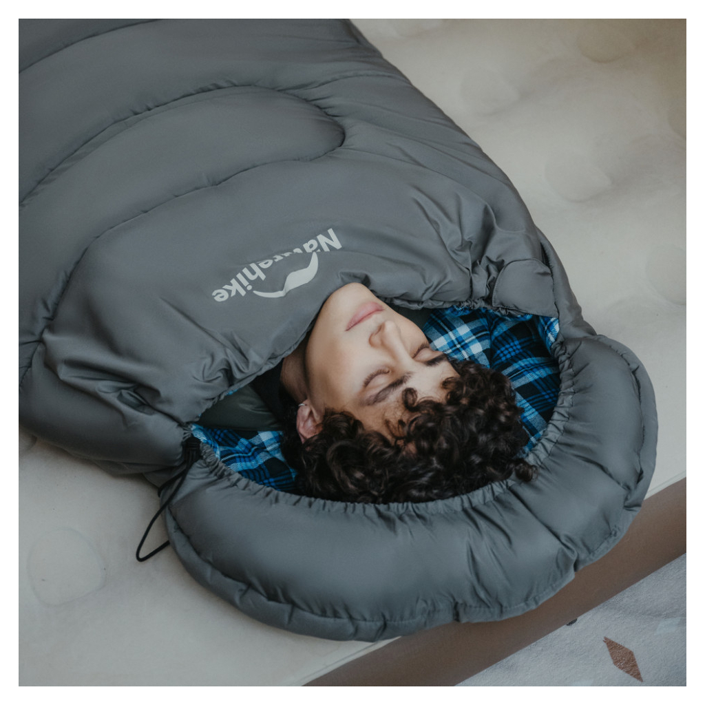 Спальний мішок Naturehike з капюшоном Clear Sky CNK2450WS042, сірий (6927595792049) - зображення 4