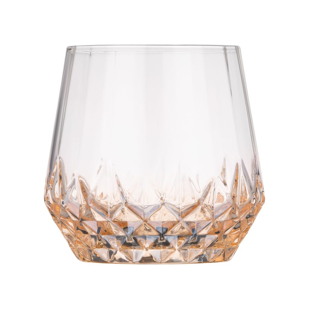 Набір склянок Ardesto Black Mars Favola 370мл, 2шт, скло, прозоро-золотистий (AR2637GL) - зображення 2