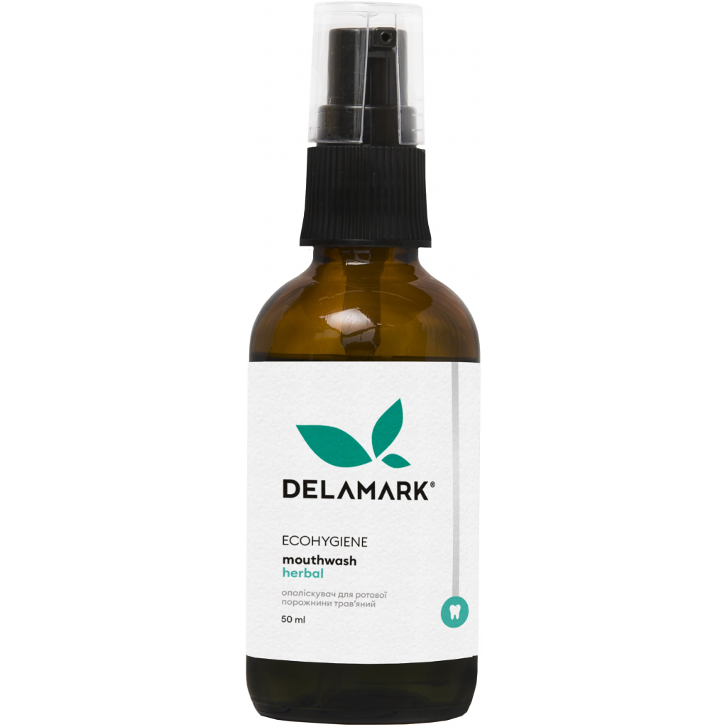 Ополіскувач для порожнини рота DeLaMark Трав'яний з профілактичною дією 50 мл (4820152332417) - изображение 1