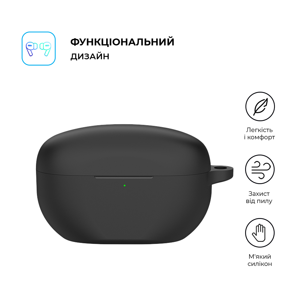 Чохол для навушників Armorstandart Hang Case для Sony WF-1000XM5 Black (ARM80455) - зображення 2