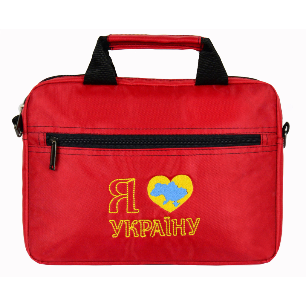 Сумка для ноутбука Porto 12'' PN12 LoveUkraine Red (PN12RD_LoveUkr) - зображення 1