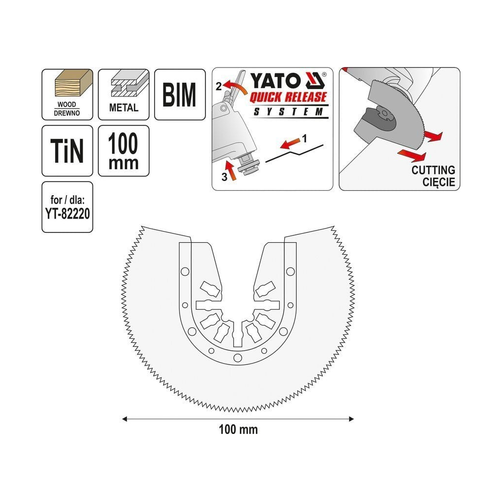 Полотно Yato для реноватора (YT-34711) - зображення 2