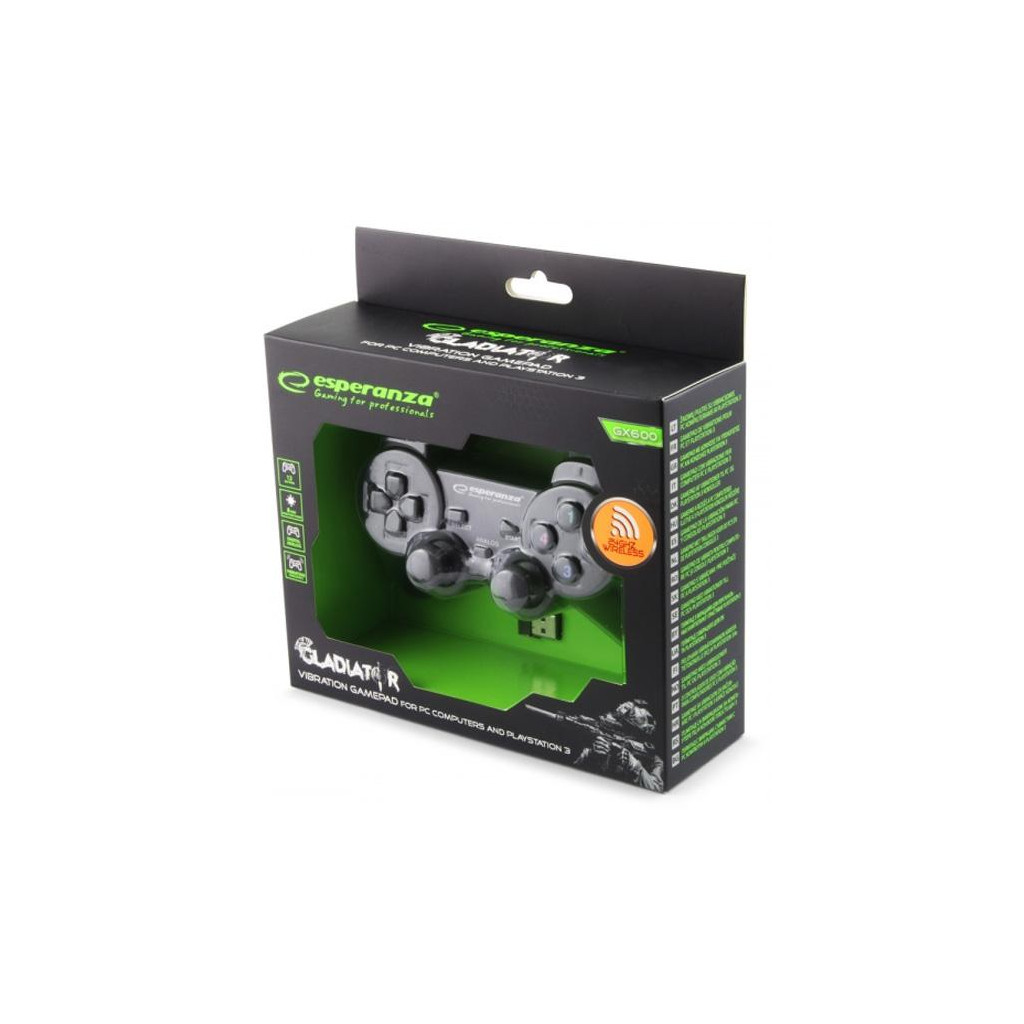 Геймпад Esperanza Gladiator PC/PS3 Black (EGG108K) - зображення 2