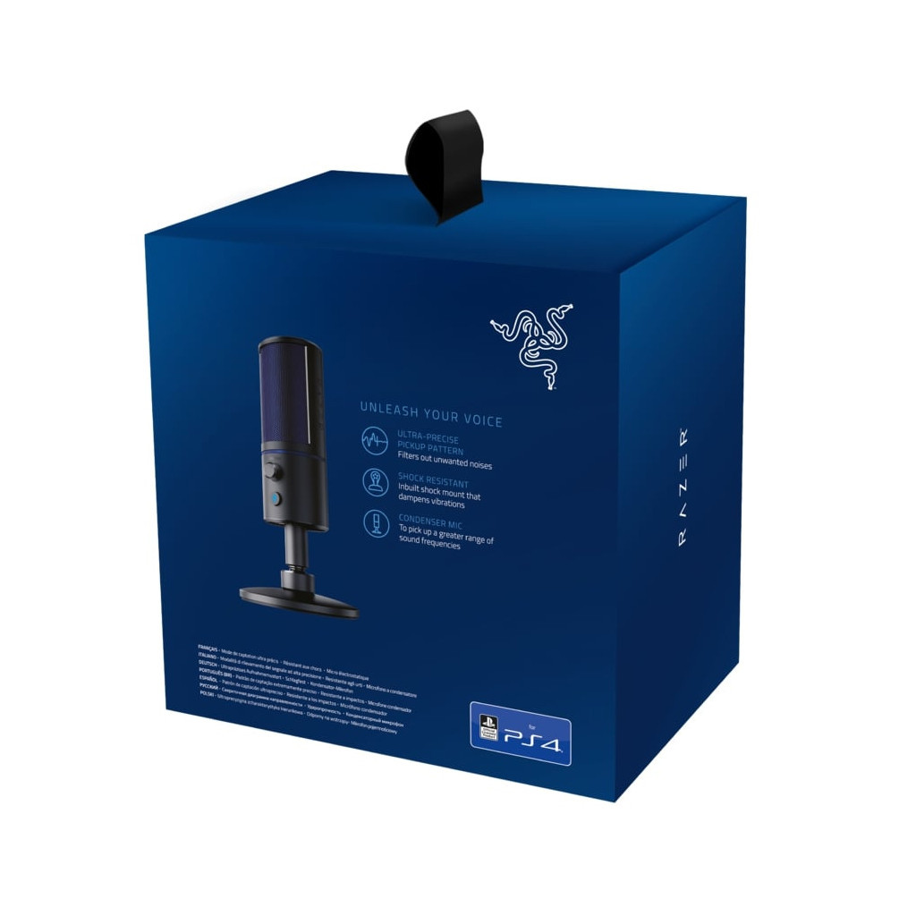 Мікрофон Razer Seiren X PS4 Black/Blue (RZ19-02290200-R3G1) - зображення 6