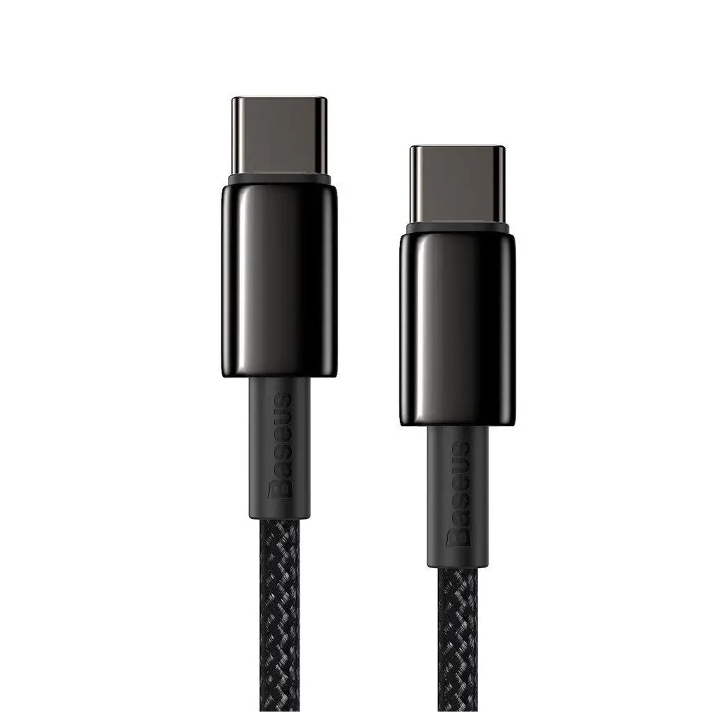 Дата кабель USB-C to USB-C 1.0m 100W black Baseus (CATWJ-01) - зображення 3