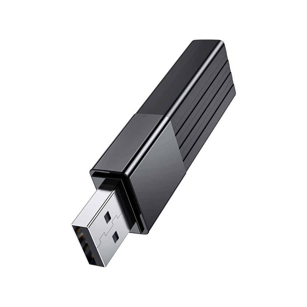 Зчитувач флеш-карт HOCO USB3.0 to microSD, microSDHC, microSDXC, SD, SDHC, SDXC, HB20 Black (6931474735218) - изображение 3