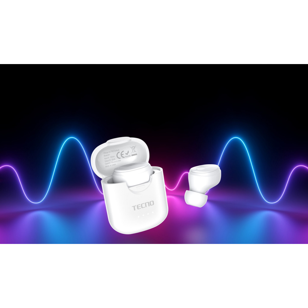 Навушники Tecno Minipods M1 Mono White (4895180759475) - зображення 7