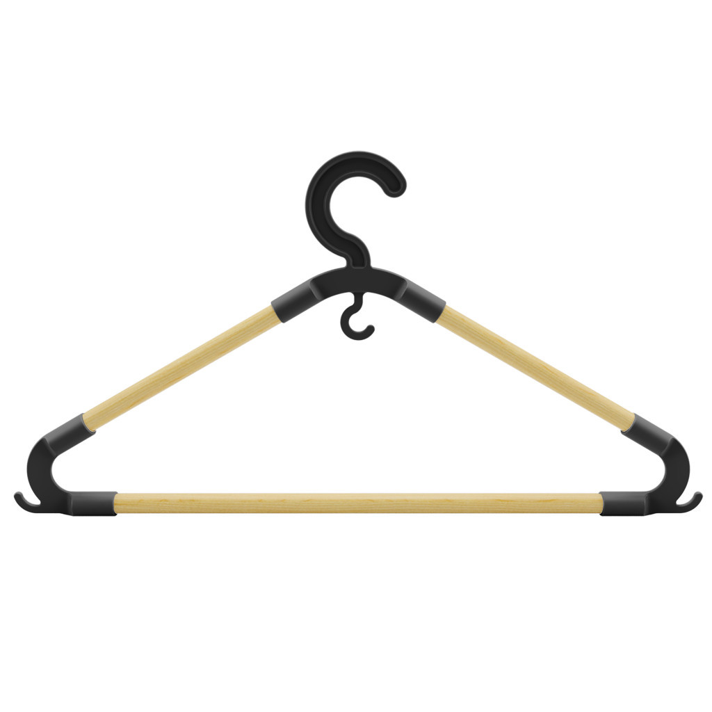 Плічка Simplex Дерев'яні 3 шт. (ASK-4303) - зображення 1