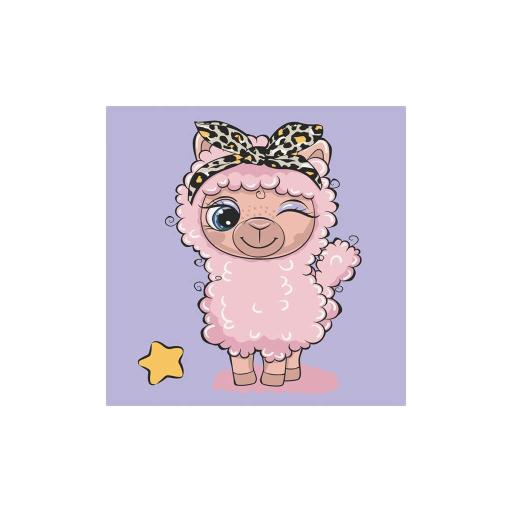 Картина по номерам ArtCraft Лама 30х30 см (15089-AC) - зображення 1