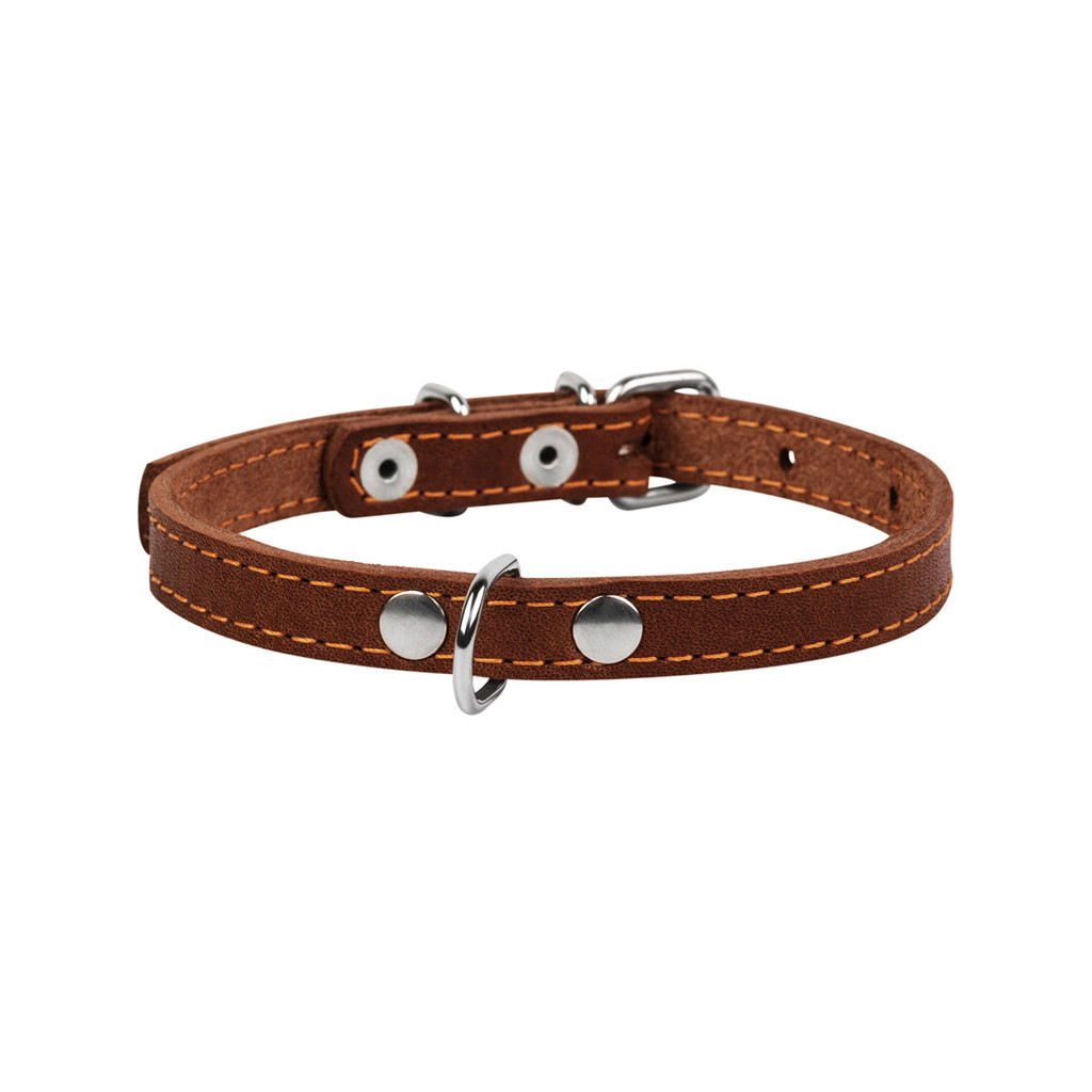 Нашийник для тварин Collar одинарний Ш 20 мм Д 32-40 см коричневий (01336) - зображення 2